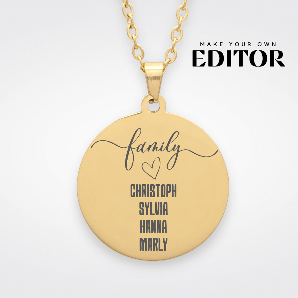 Familienkette mit Namen