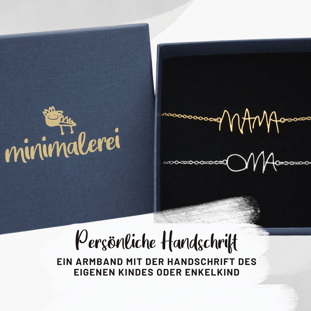 Handschrift Armband – Beispiele echter Handschriften als filigrane Anhänger
