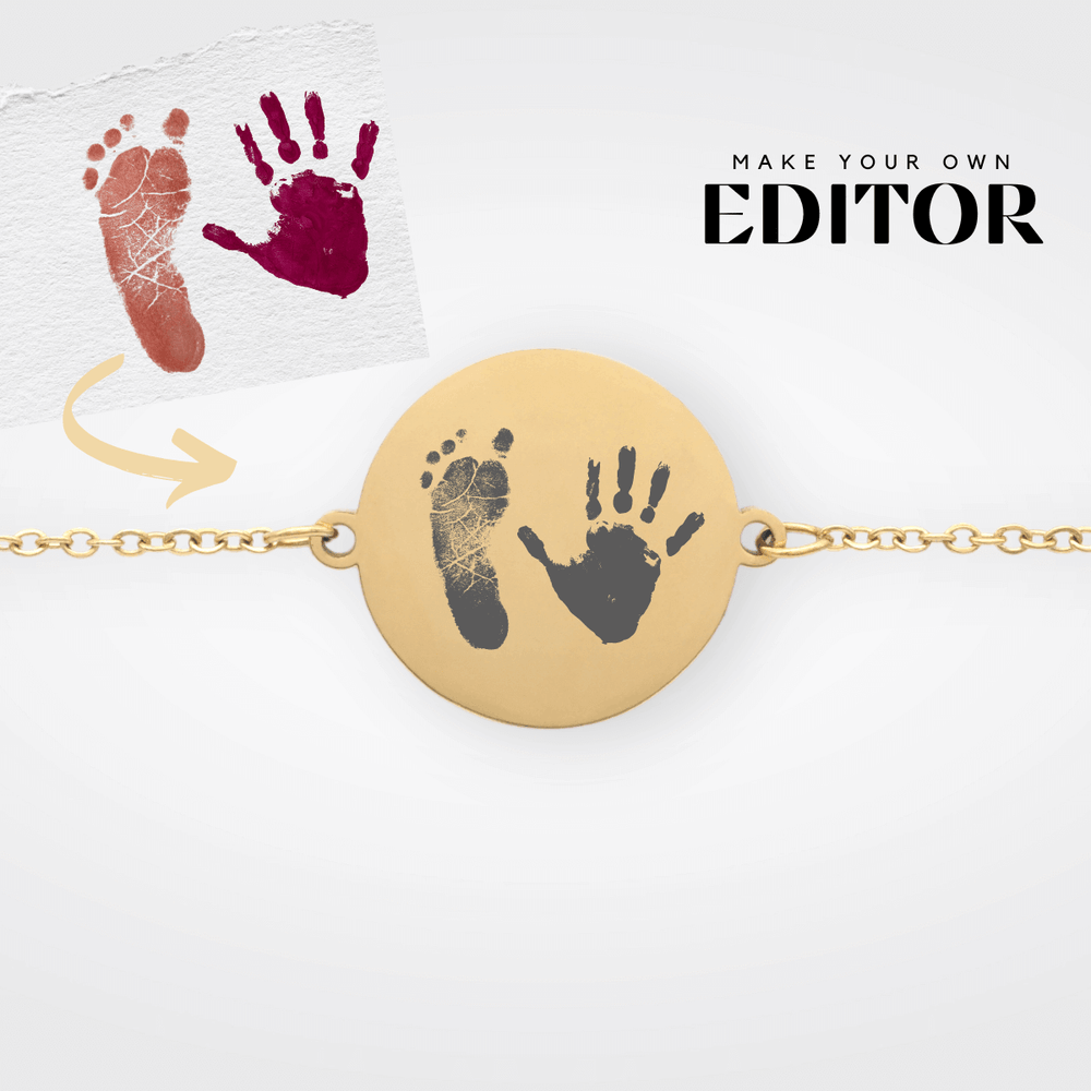 Rundes Armband mit zwei Abdrücken