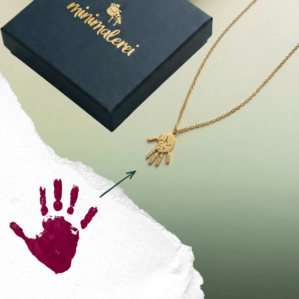 Handabdruck Halskette